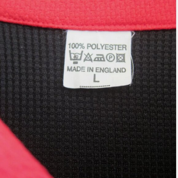 WALES, ICH DIEN, PRINCE OF WALES, POLYESTER PULLOVER POLO SHIRT - NEW - SZ LARGE - Picture 3 of 4